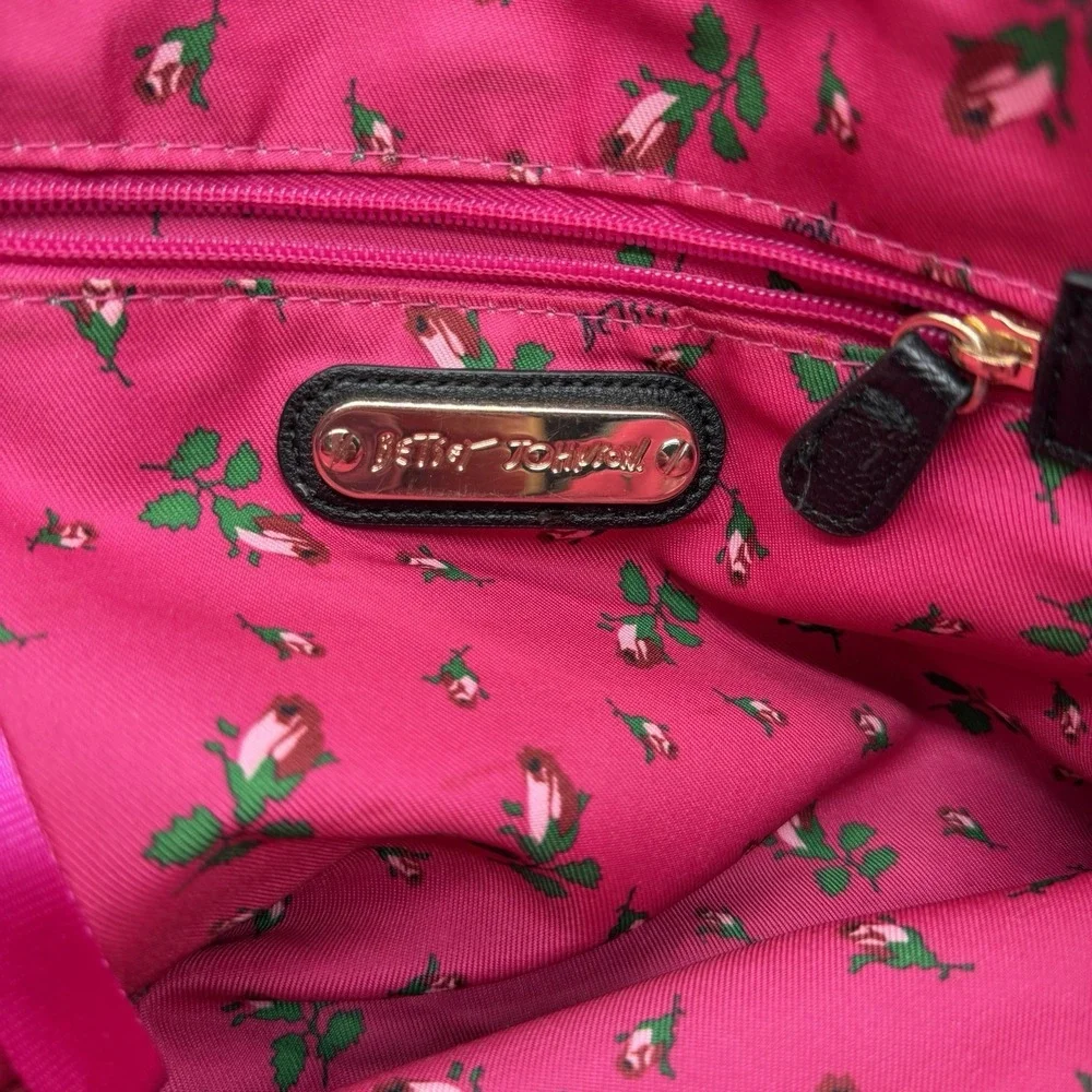 Betsey‎ Johnson Queen Kitsch Tote Check Me Out Hearts Checker Board Travel Bag